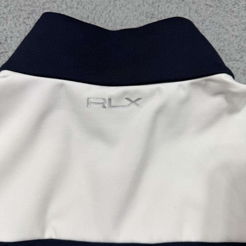 WOMEN'S RALPH LAUREN RLX GOLF 1/4 ZIP Pullover Jacket Large Red White Blue - Picture 9 of 9
